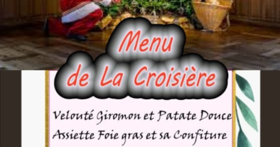Menu de la Croisière