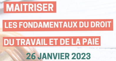 Formation fondamentaux droit du travail et paie