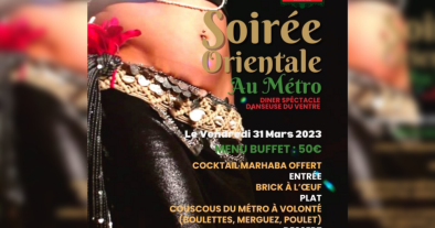 DÎNER SPECTACLE SOIRÉE ORIENTALE
