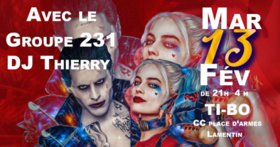 SOIREE MARDI GRAS JOKER ET HARLEY QUINN AU TIBO